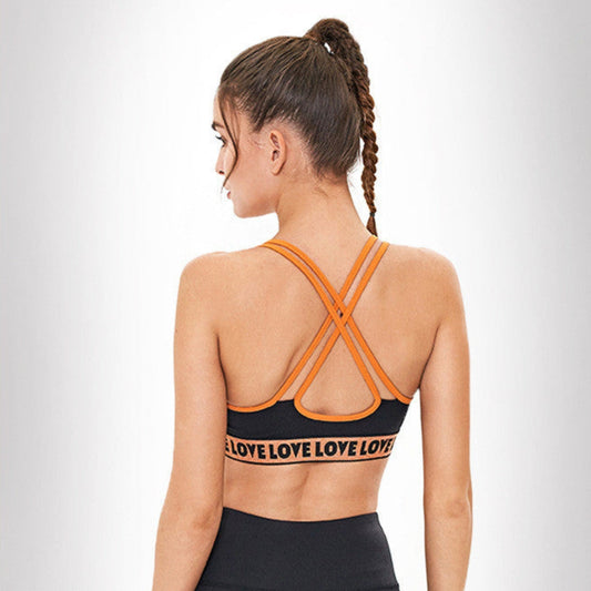 Women’s Printed Sports Bra – Stretch Fit, Shockproof Design